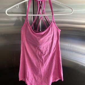 Lululemon Fucsia Tank Top with Built-In Sports Bra